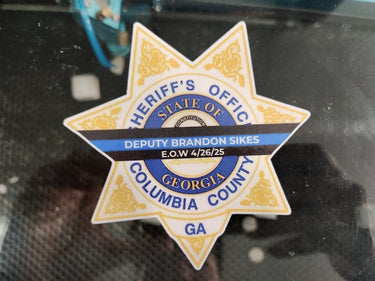 Sikes Memorial Sticker – Honoring Deputy Brandon Sikes